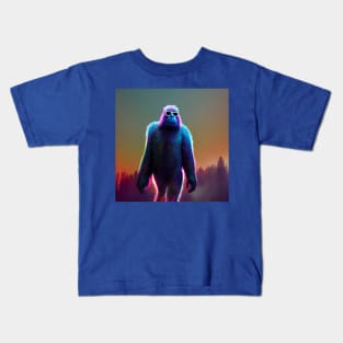 Dope Sasquatch in Nature Kids T-Shirt